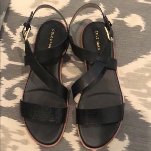 Cole Haan Strappy Sandal- black